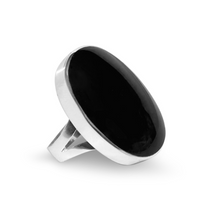 Load image into Gallery viewer, LA STELE BLACK ONYX RING
